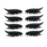 Eyeliner Eyelashes Sticker - Black