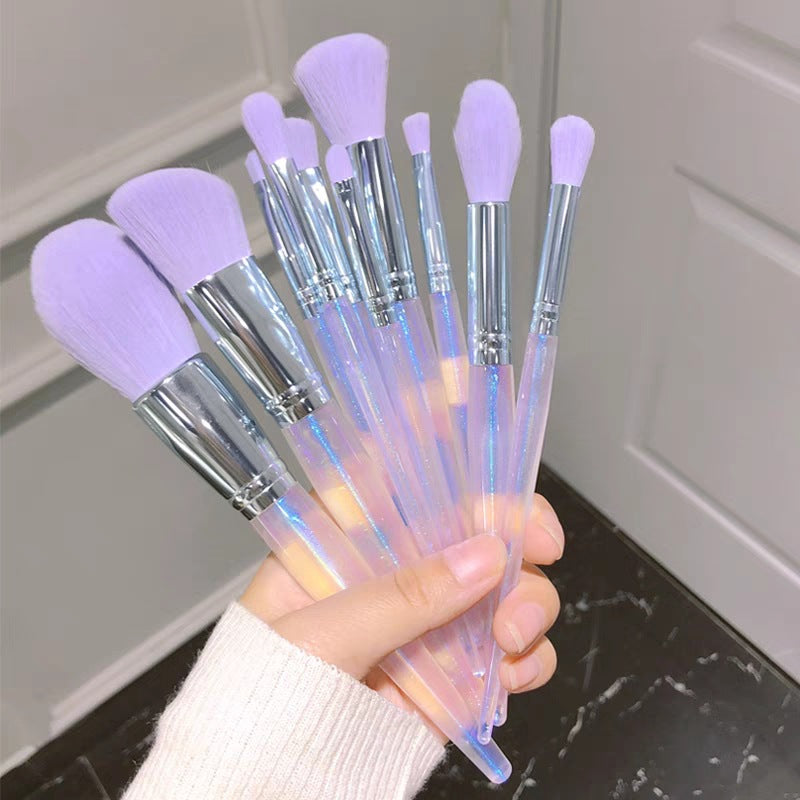 Purple Makeup Brush Set - 