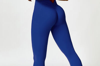 Ruched Halter Neck Bra and Pocketed Leggings Active Set - 