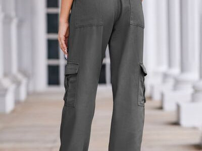 Straight Denim Cargo Pants - 
