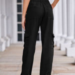 Straight Denim Cargo Pants - 