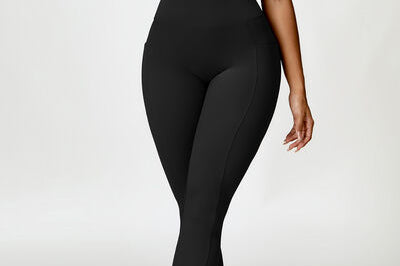 Ruched Halter Neck Bra and Pocketed Leggings Active Set - 