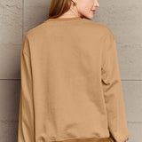 Simply Love Full Size I'D RATHER BE SLEEPING Round Neck Sweatshirt - 