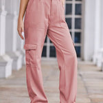 Straight Denim Cargo Pants - 