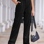 Straight Denim Cargo Pants - 