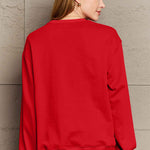 Simply Love Full Size I'D RATHER BE SLEEPING Round Neck Sweatshirt - 