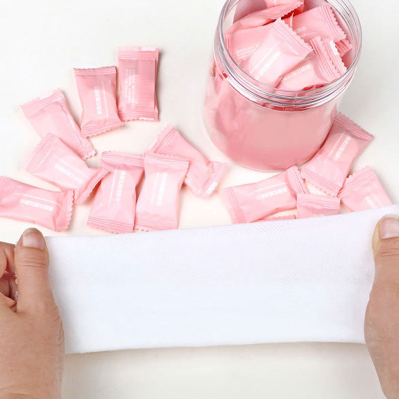 50pcs Disposable Non-woven Face Towel - 